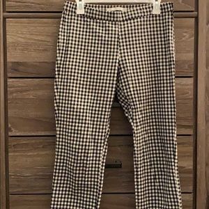 Cropped gingham pants
